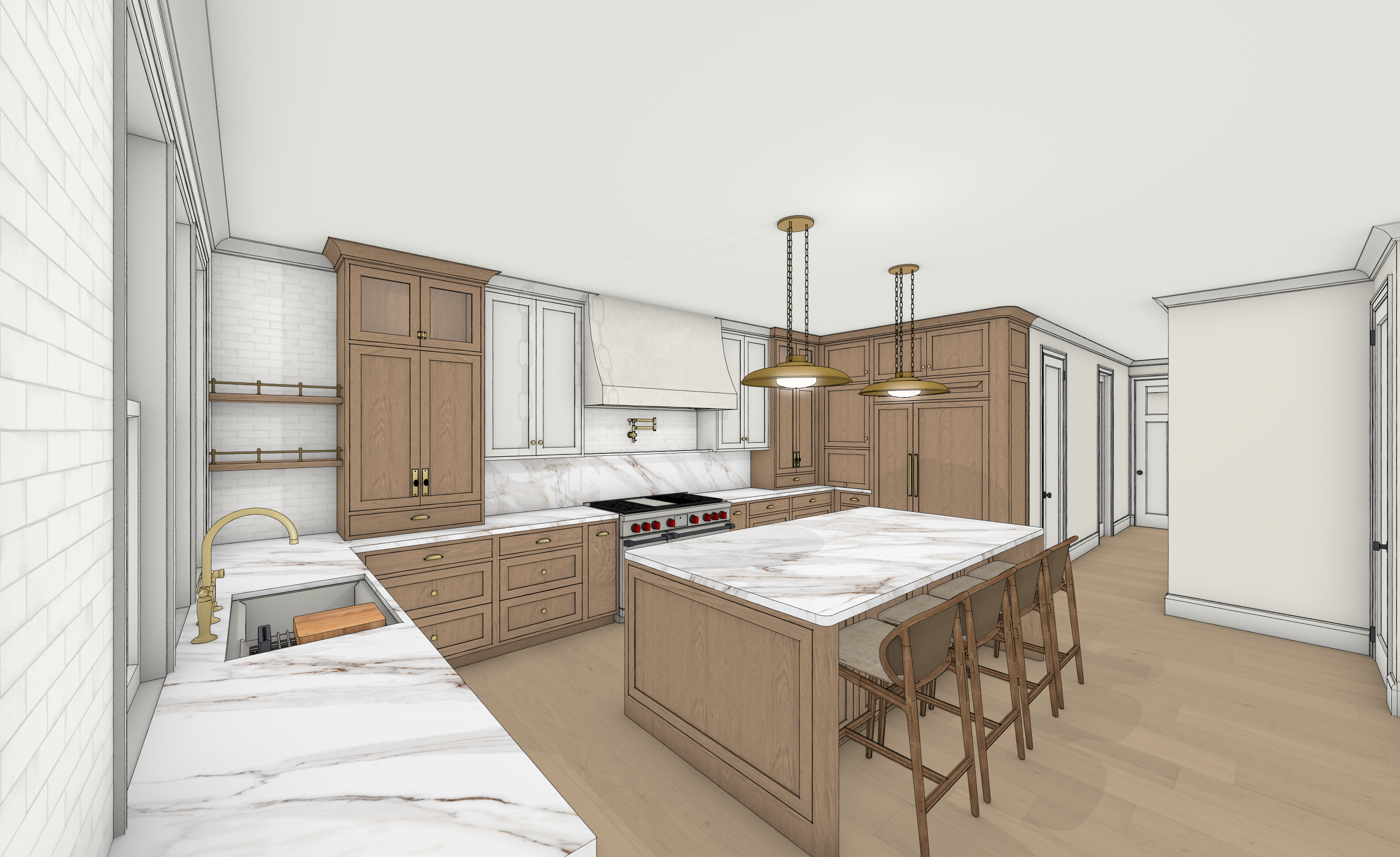 Gourmet Kitchen — Prep Area