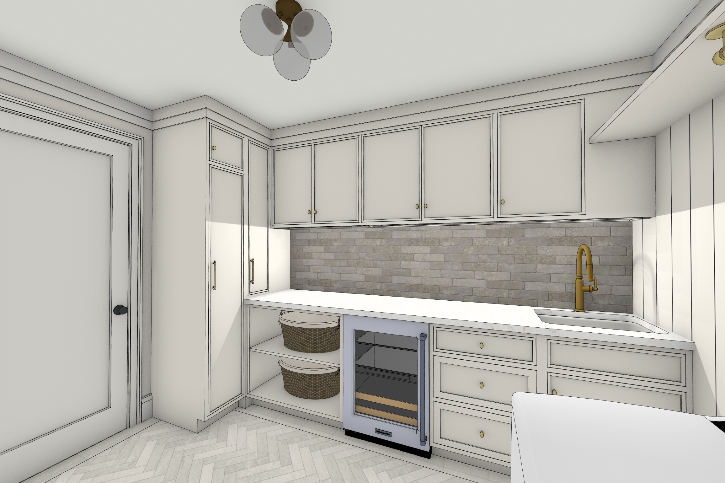 Custom Butler's Pantry